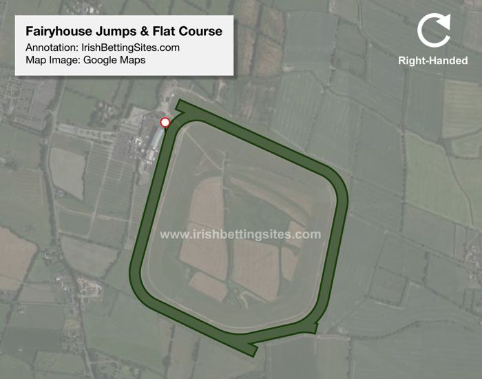 Fairyhouse Flat & Jumps Satellite Racecourse Map