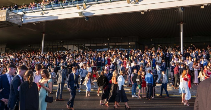 Crowds at Galway Racecourse