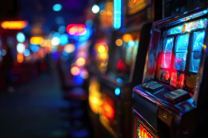 Slot machine blurry