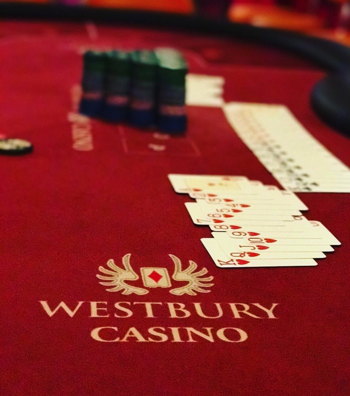 Westbury Casino poker table